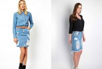 Прямая джинсовая юбка – универсальная модель для любого гардероба